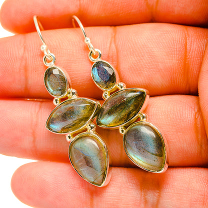 Labradorite Earrings handcrafted by Ana Silver Co - EARR419055