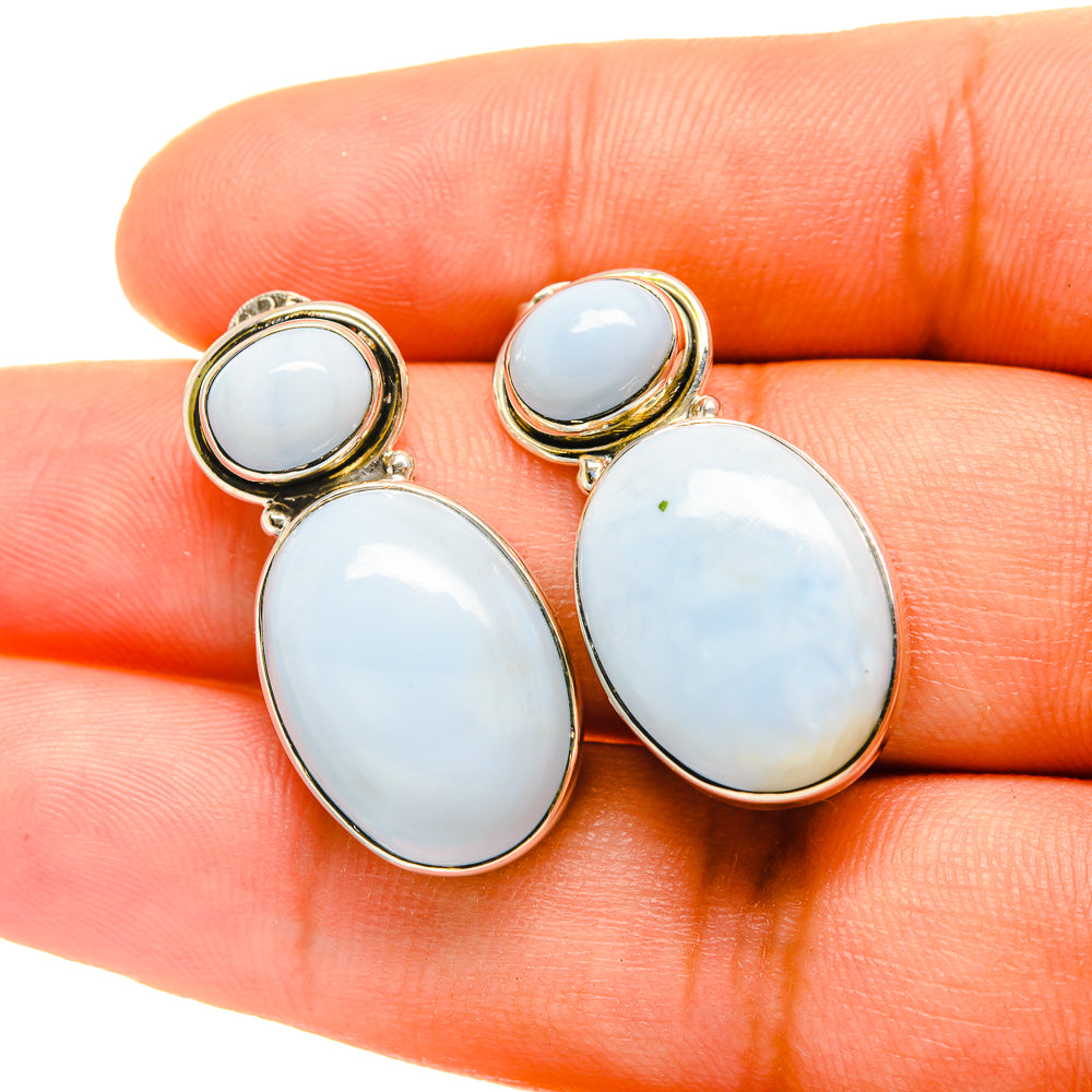 Owyhee Opal Earrings handcrafted by Ana Silver Co - EARR419057