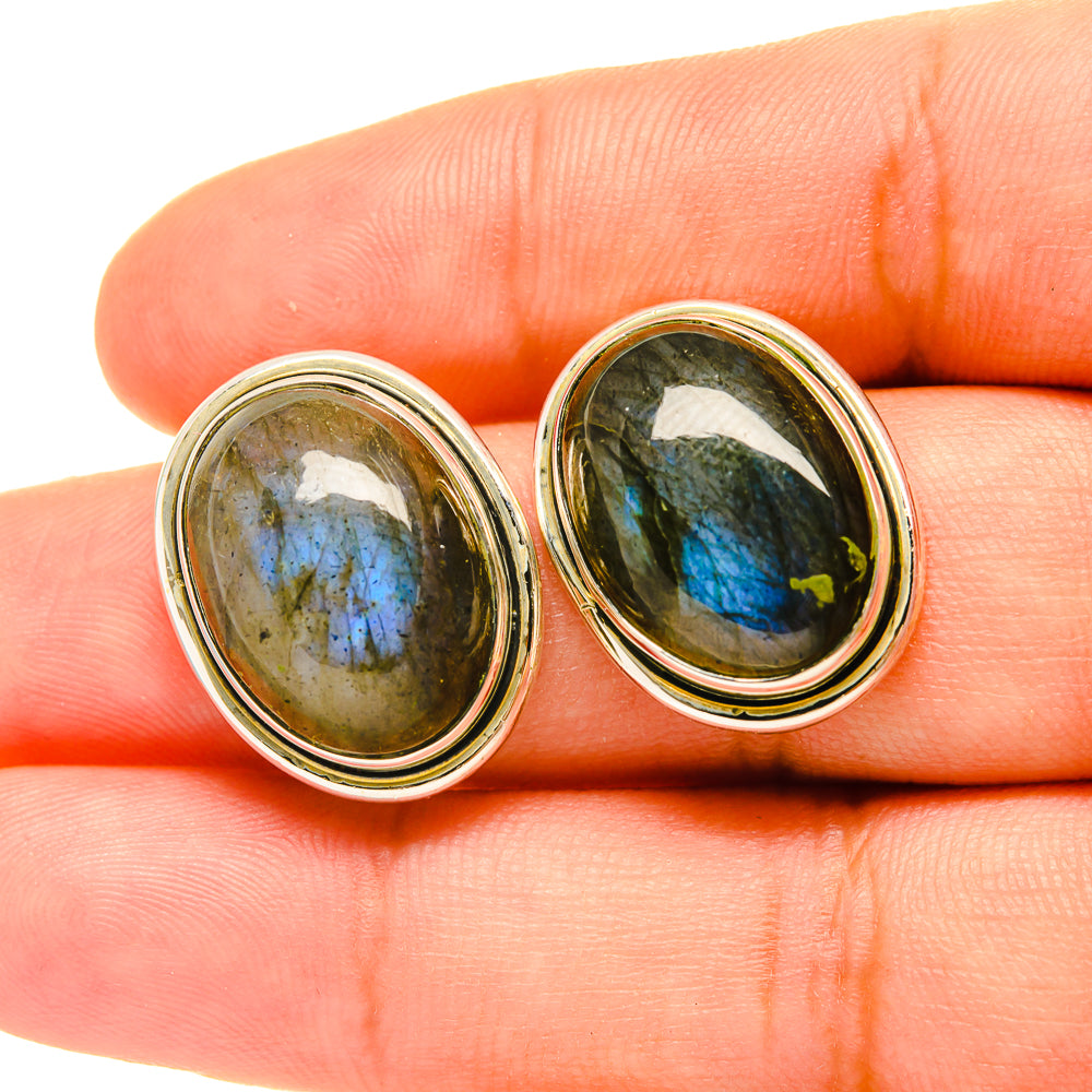 Labradorite Earrings handcrafted by Ana Silver Co - EARR419060