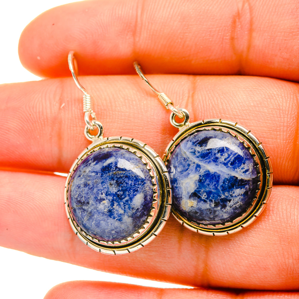 Sodalite Earrings handcrafted by Ana Silver Co - EARR419062