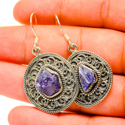 Tanzanite Earrings handcrafted by Ana Silver Co - EARR419065
