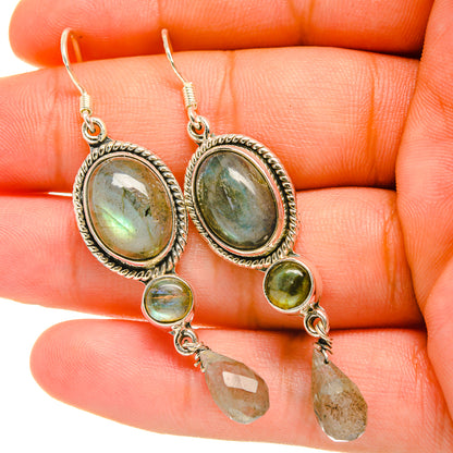 Labradorite Earrings handcrafted by Ana Silver Co - EARR419066