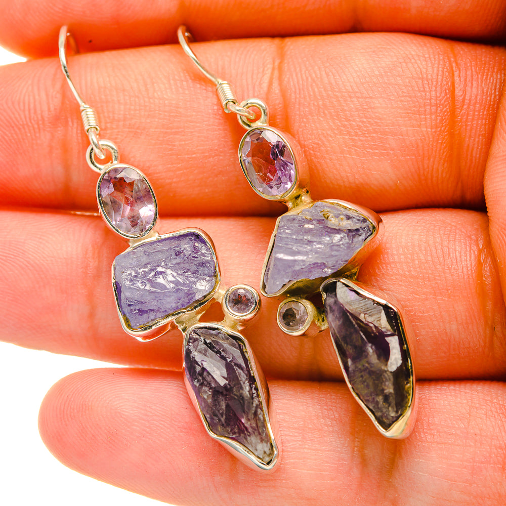 Amethyst Earrings handcrafted by Ana Silver Co - EARR419069