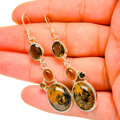 Pietersite Earrings handcrafted by Ana Silver Co - EARR419084