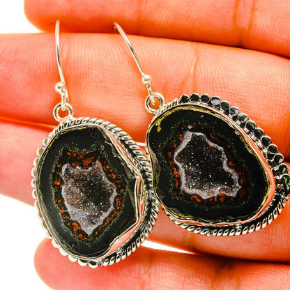 Coconut Geode Druzy Earrings handcrafted by Ana Silver Co - EARR419089