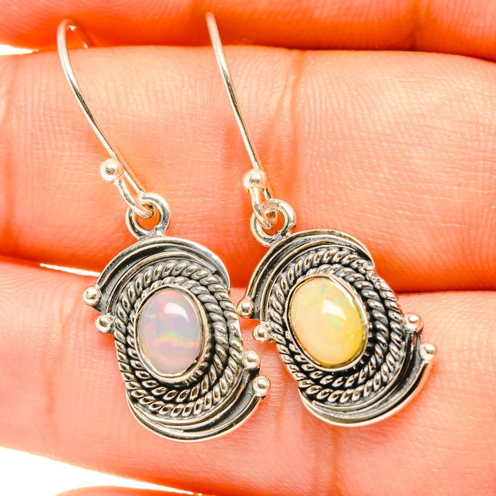 Ethiopian Opal Earrings handcrafted by Ana Silver Co - EARR419100