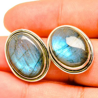 Labradorite Earrings handcrafted by Ana Silver Co - EARR419113