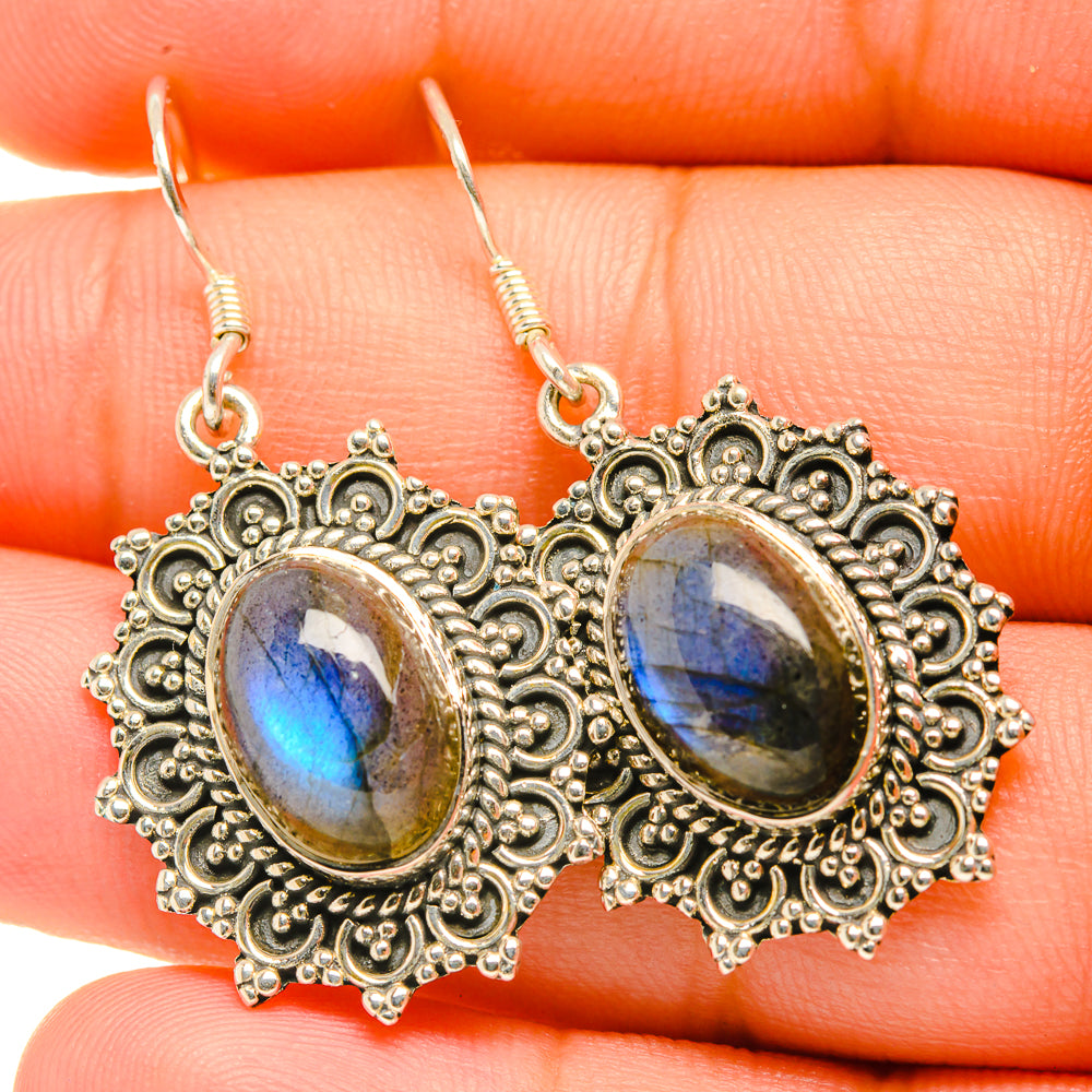 Labradorite Earrings handcrafted by Ana Silver Co - EARR419117