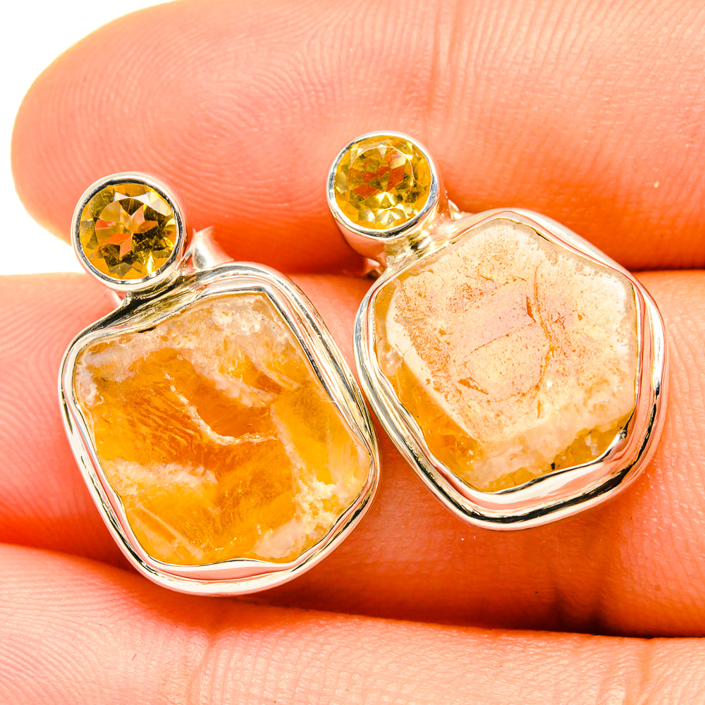 Citrine Earrings handcrafted by Ana Silver Co - EARR419124
