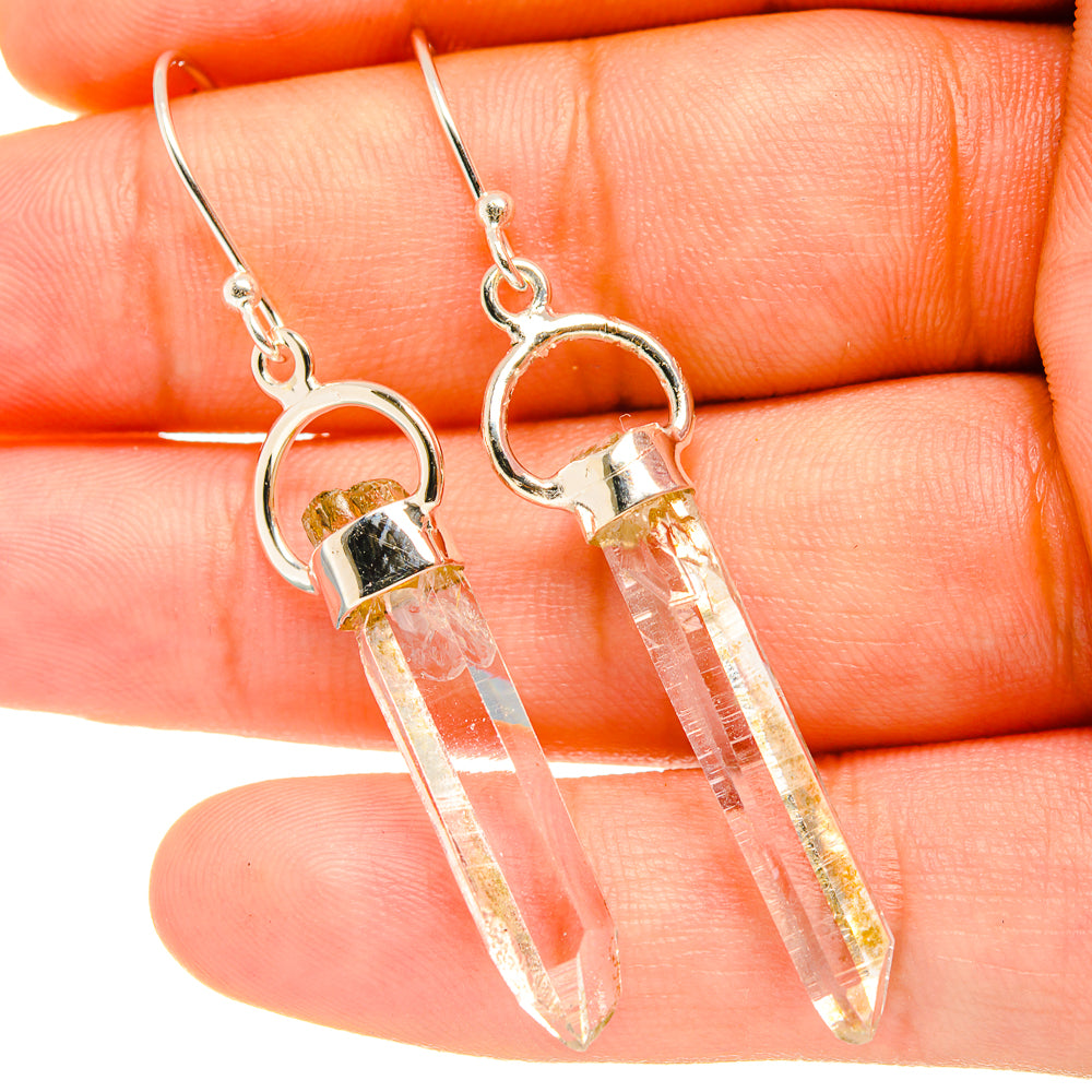 Herkimer Diamond Earrings handcrafted by Ana Silver Co - EARR419132
