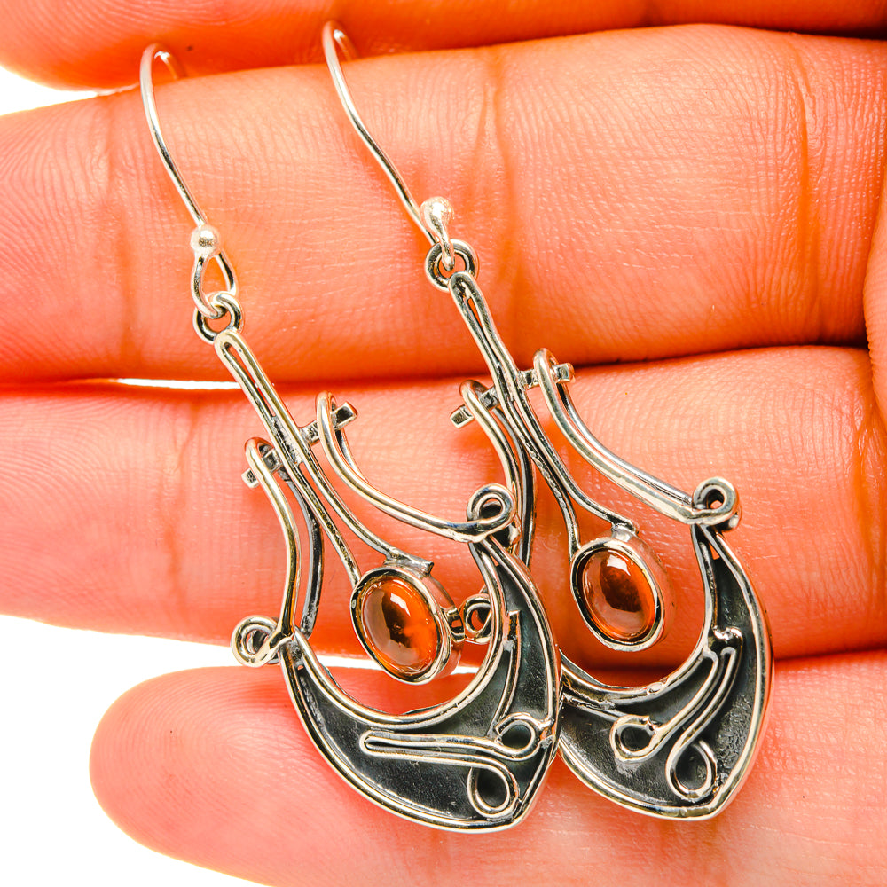 Carnelian Earrings handcrafted by Ana Silver Co - EARR419133