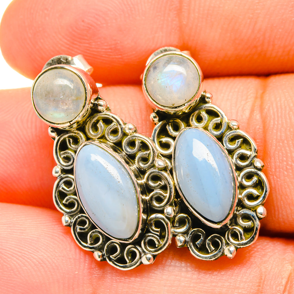 Owyhee Opal Earrings handcrafted by Ana Silver Co - EARR419136