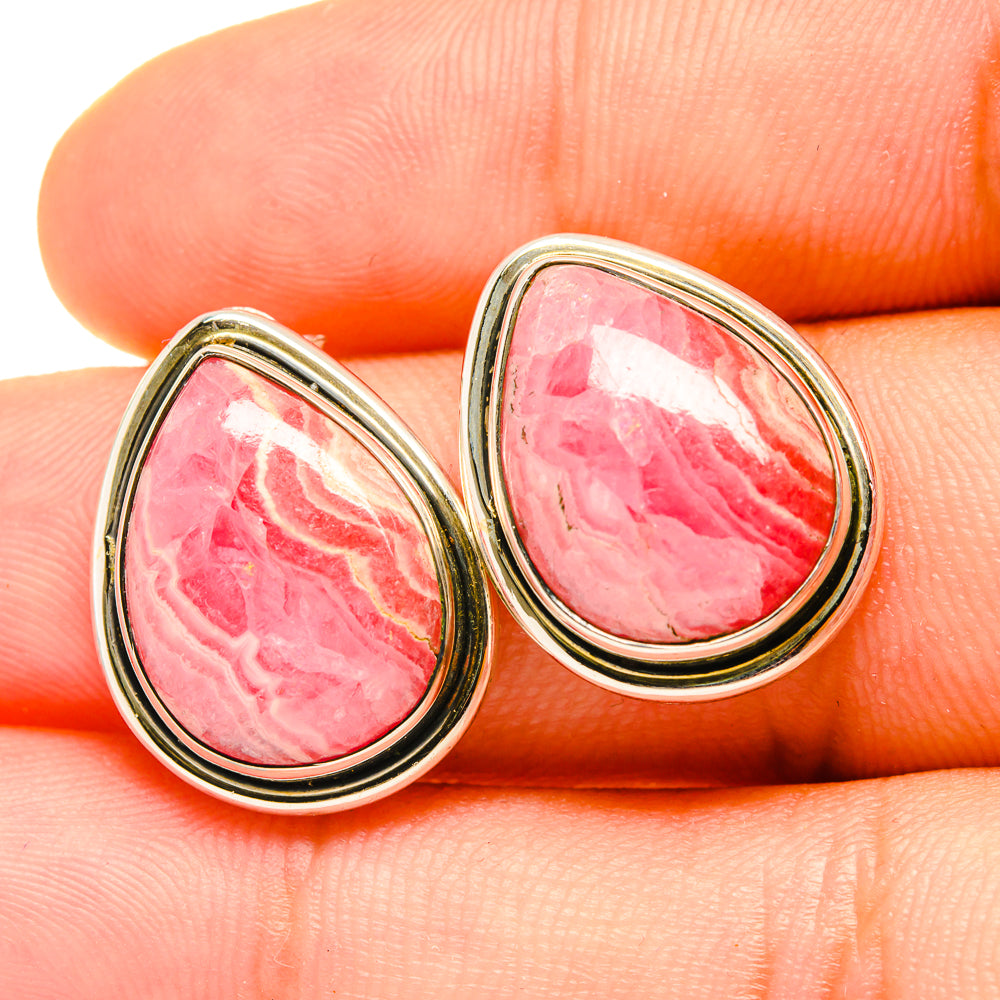 Rhodochrosite Earrings handcrafted by Ana Silver Co - EARR419143