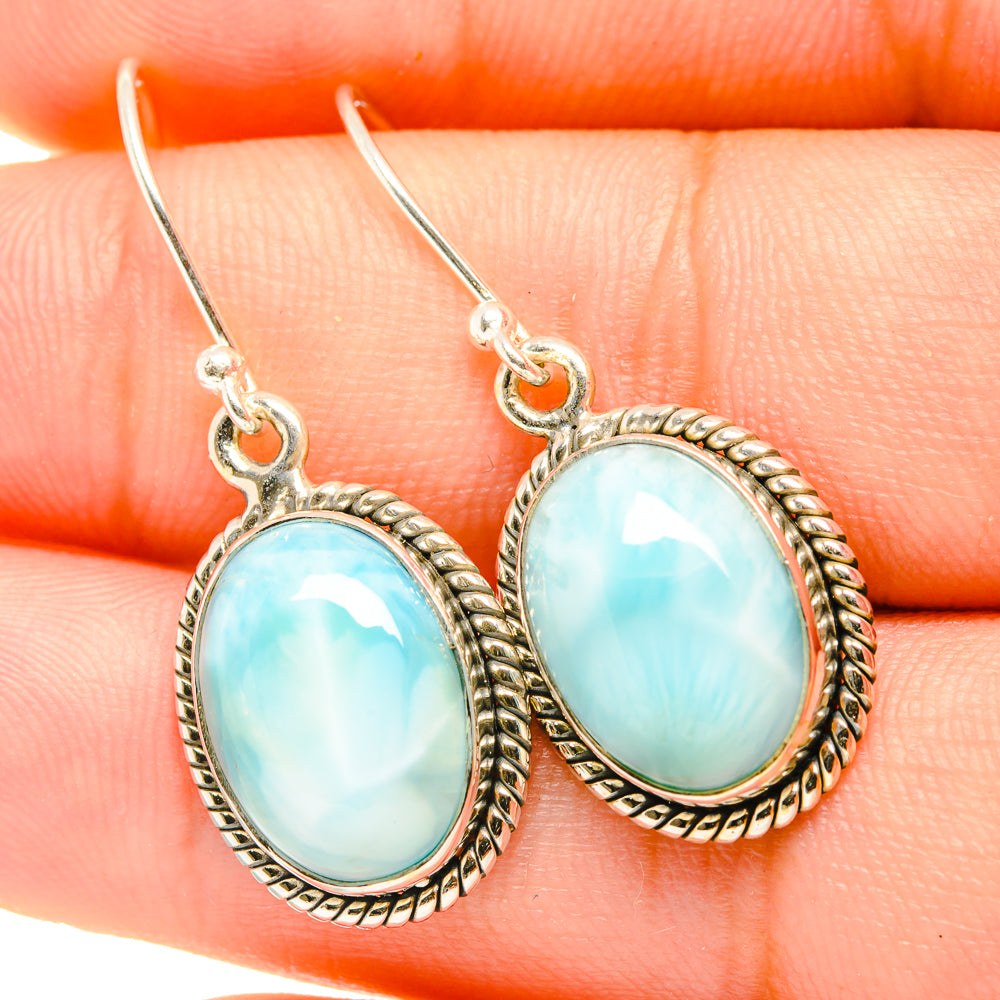 Larimar Earrings handcrafted by Ana Silver Co - EARR419150
