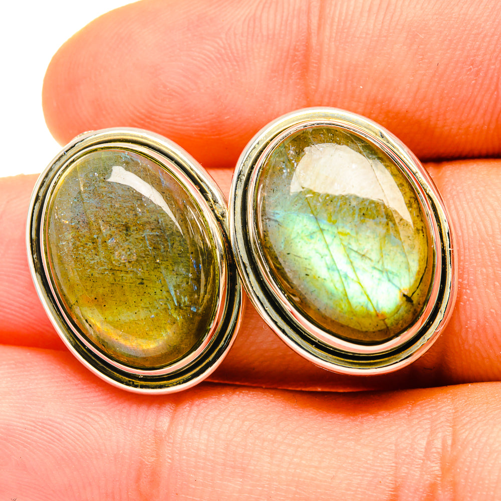 Labradorite Earrings handcrafted by Ana Silver Co - EARR419152