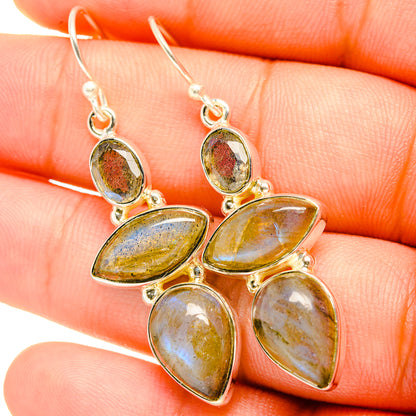 Labradorite Earrings handcrafted by Ana Silver Co - EARR419153