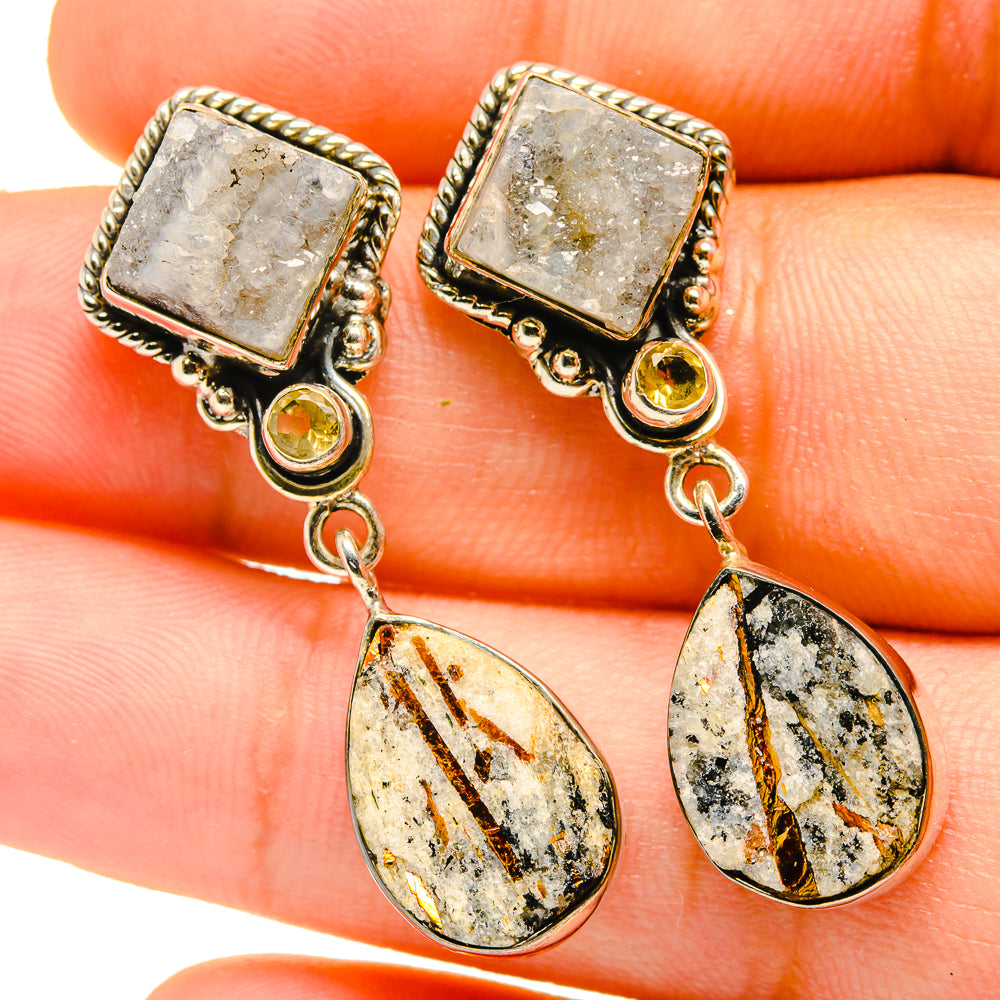 Astrophyllite Earrings handcrafted by Ana Silver Co - EARR419159