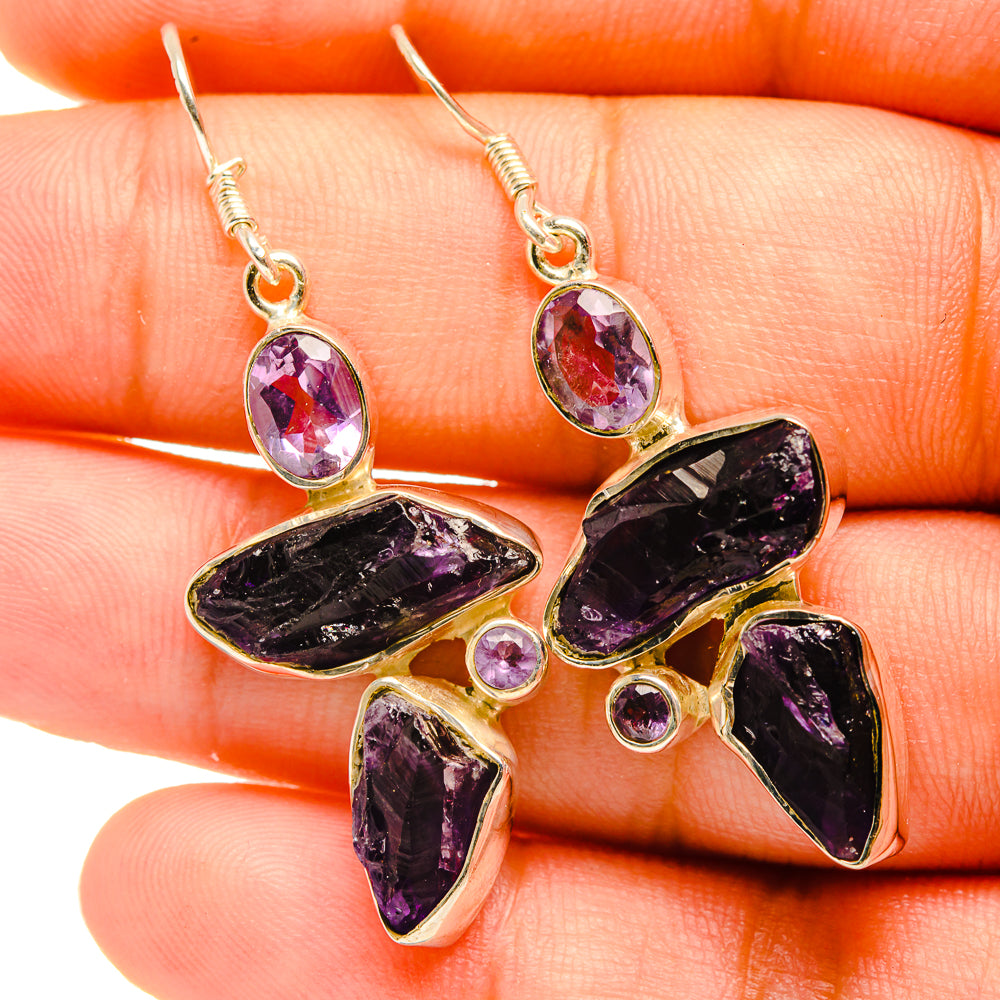 Amethyst Earrings handcrafted by Ana Silver Co - EARR419160