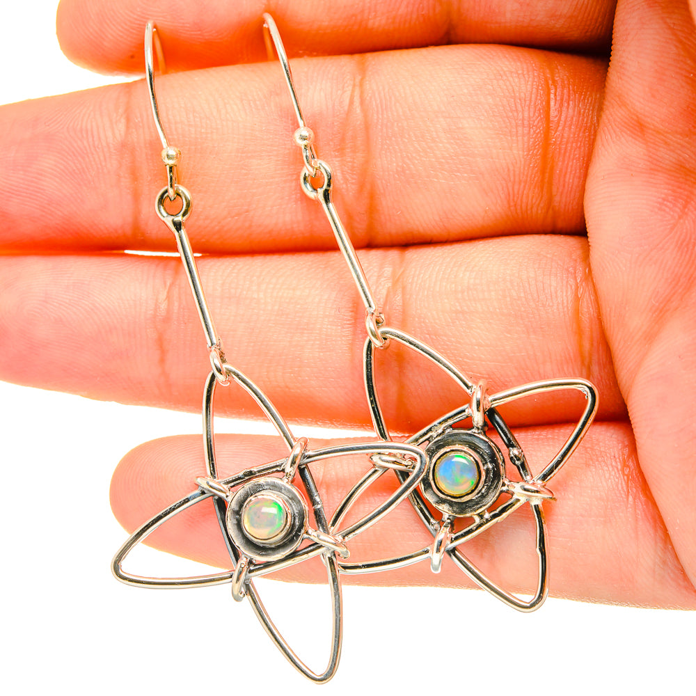 Ethiopian Opal Earrings handcrafted by Ana Silver Co - EARR419172
