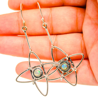 Ethiopian Opal Earrings handcrafted by Ana Silver Co - EARR419172