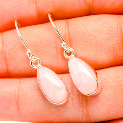 Pink Opal Earrings handcrafted by Ana Silver Co - EARR419183