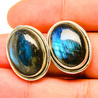 Labradorite Earrings handcrafted by Ana Silver Co - EARR419190