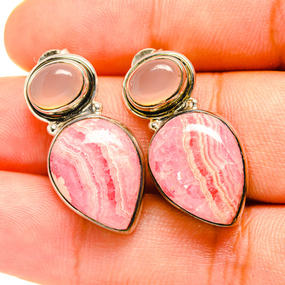 Rhodochrosite Earrings handcrafted by Ana Silver Co - EARR419191