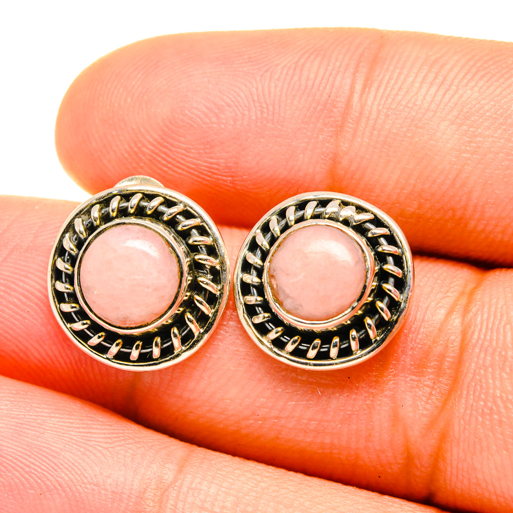 Pink Opal Earrings handcrafted by Ana Silver Co - EARR419192