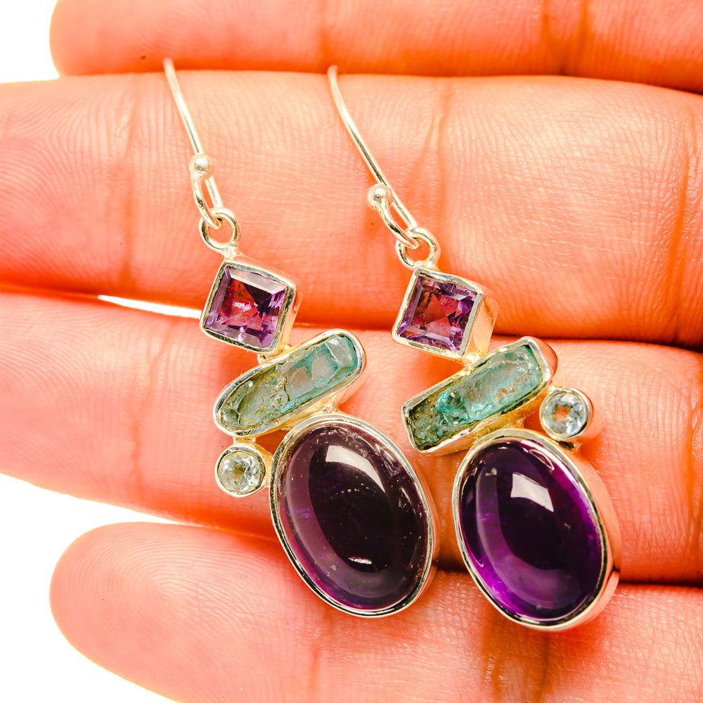 Amethyst Earrings handcrafted by Ana Silver Co - EARR419195