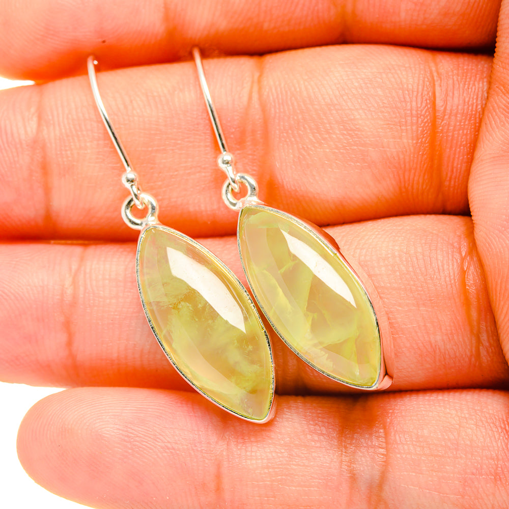 Prehnite Earrings handcrafted by Ana Silver Co - EARR419199