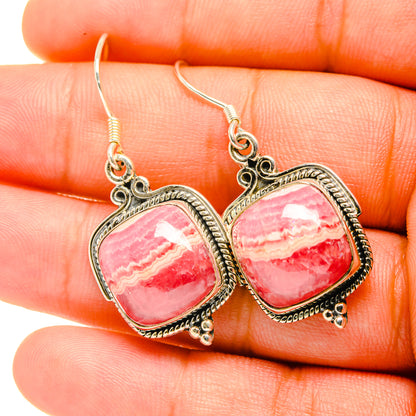 Rhodochrosite Earrings handcrafted by Ana Silver Co - EARR419200