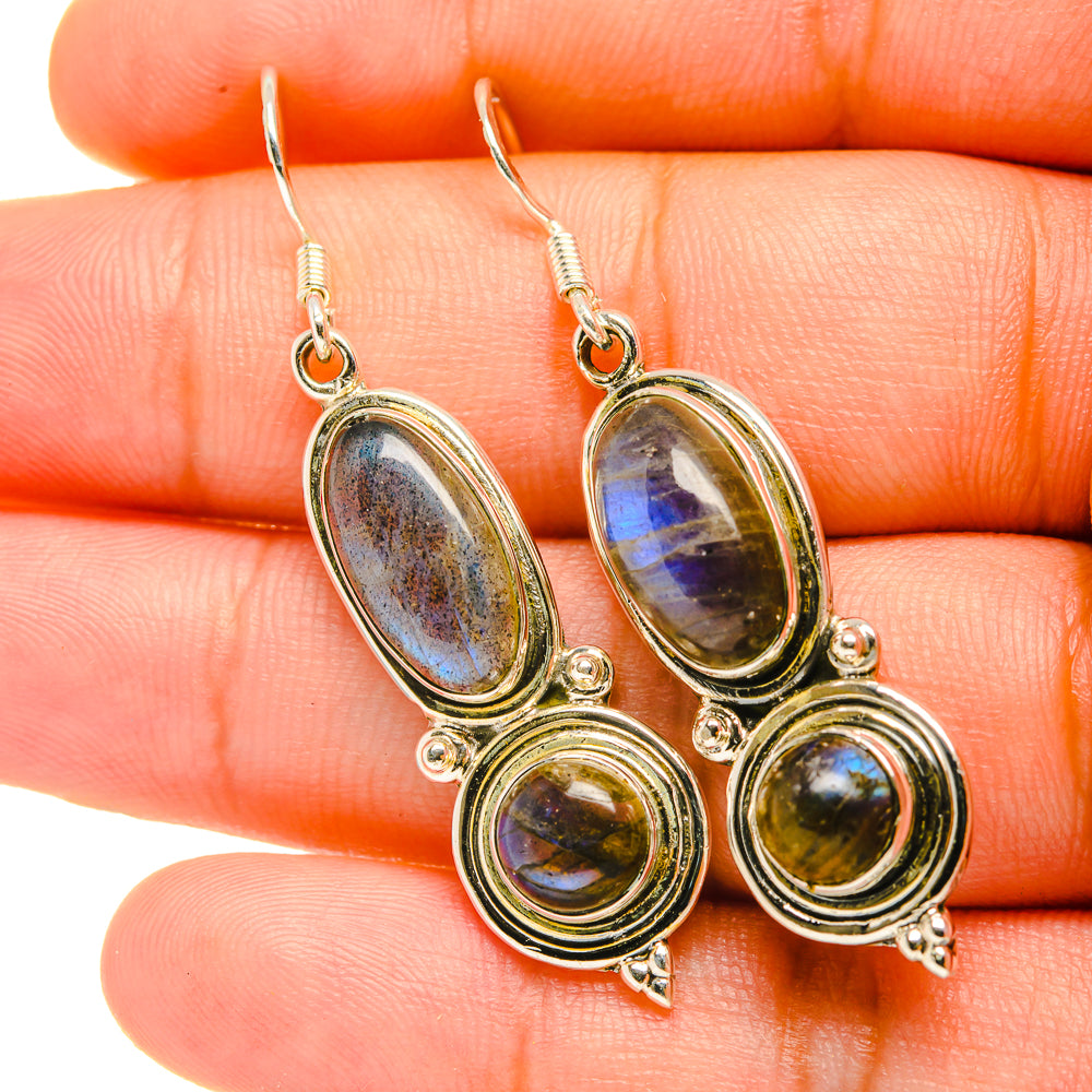 Labradorite Earrings handcrafted by Ana Silver Co - EARR419203