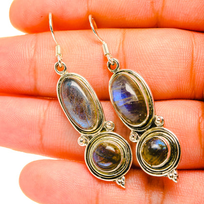 Labradorite Earrings handcrafted by Ana Silver Co - EARR419203