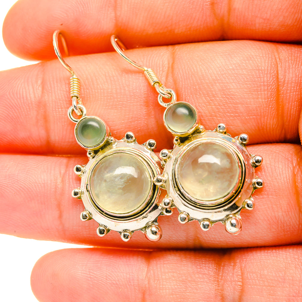 Prehnite Earrings handcrafted by Ana Silver Co - EARR419208