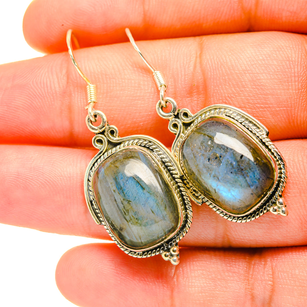 Labradorite Earrings handcrafted by Ana Silver Co - EARR419209
