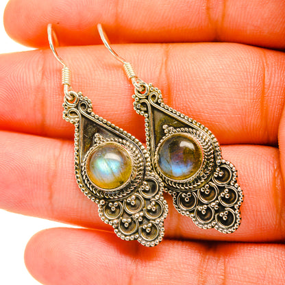 Labradorite Earrings handcrafted by Ana Silver Co - EARR419212