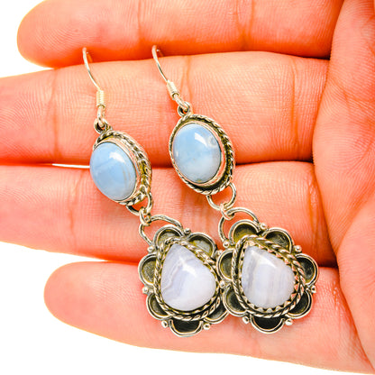 Owyhee Opal Earrings handcrafted by Ana Silver Co - EARR419216