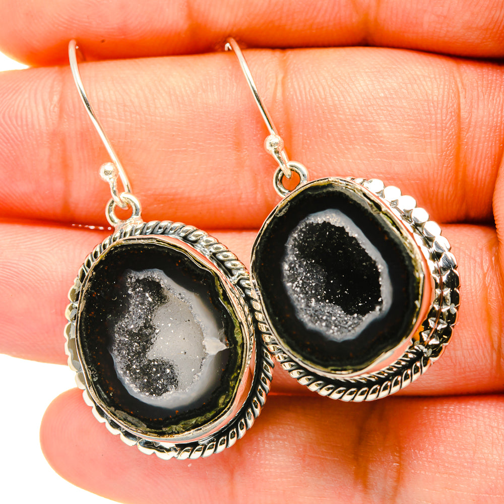 Coconut Geode Druzy Earrings handcrafted by Ana Silver Co - EARR419242