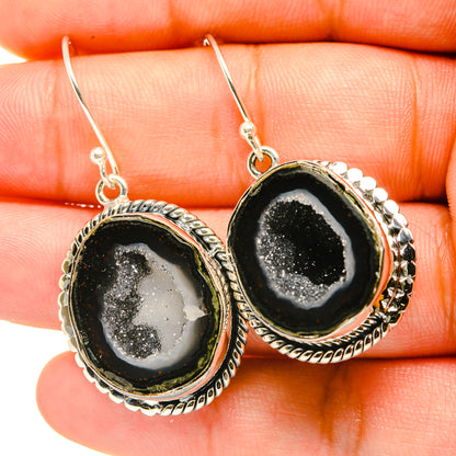 Coconut Geode Druzy Earrings handcrafted by Ana Silver Co - EARR419242