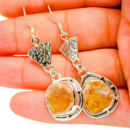 Citrine Earrings handcrafted by Ana Silver Co - EARR419245