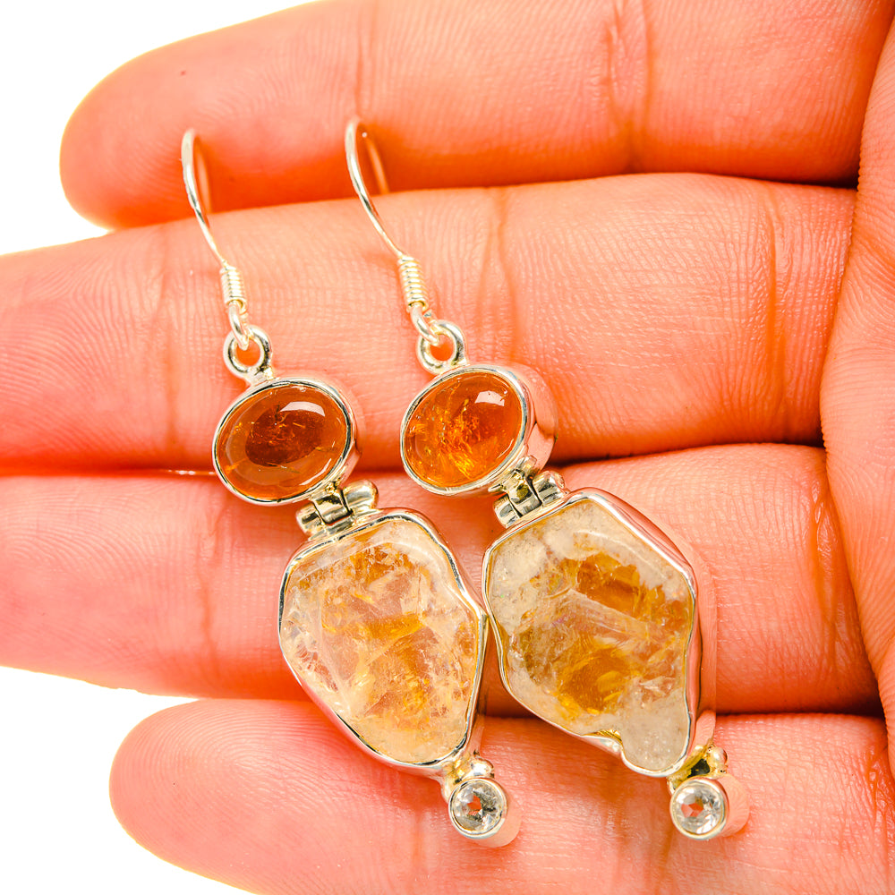 Citrine Earrings handcrafted by Ana Silver Co - EARR419259