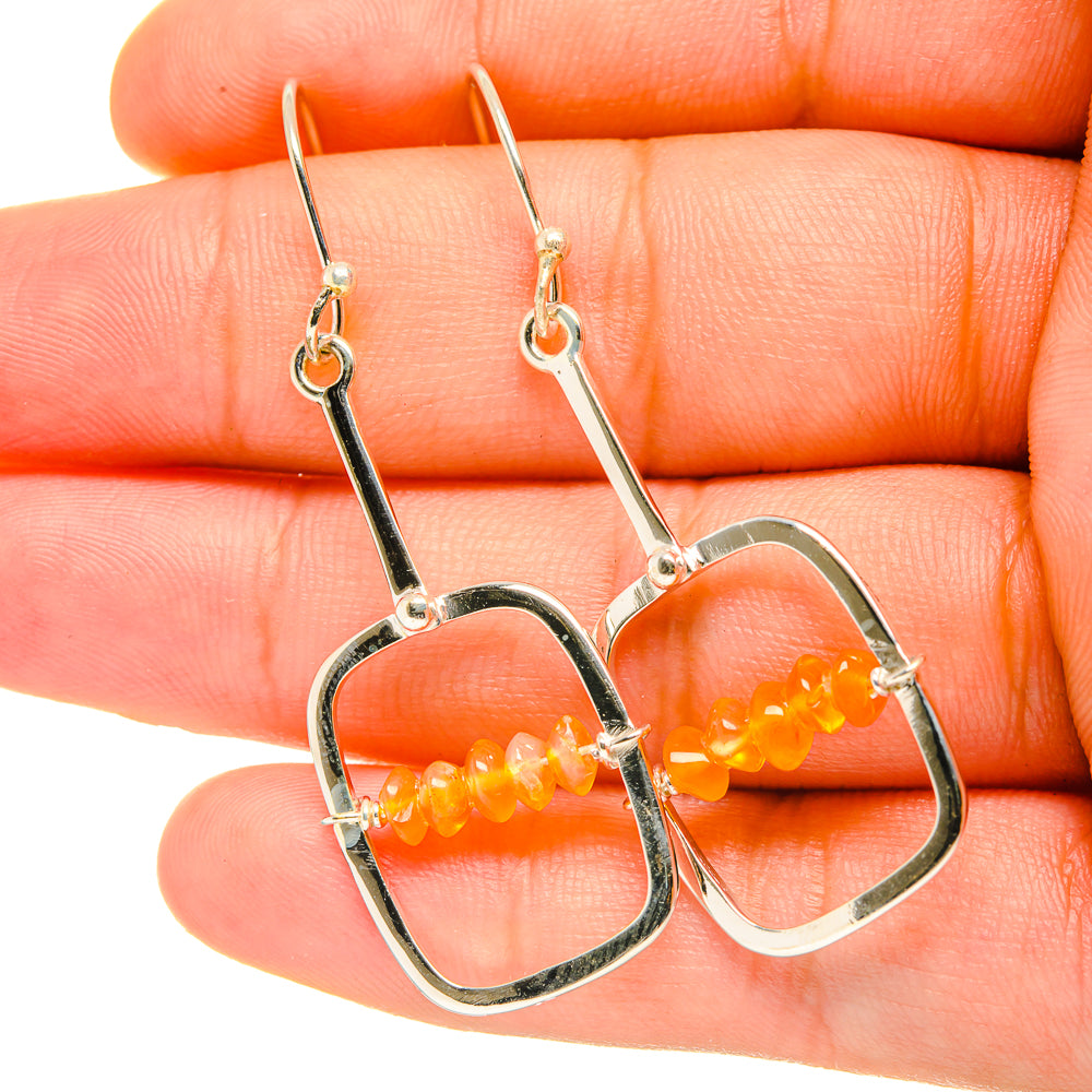 Carnelian Earrings handcrafted by Ana Silver Co - EARR419260