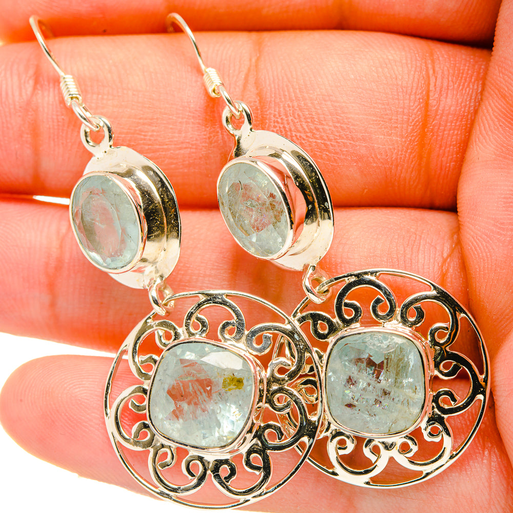 Aquamarine Earrings handcrafted by Ana Silver Co - EARR419302