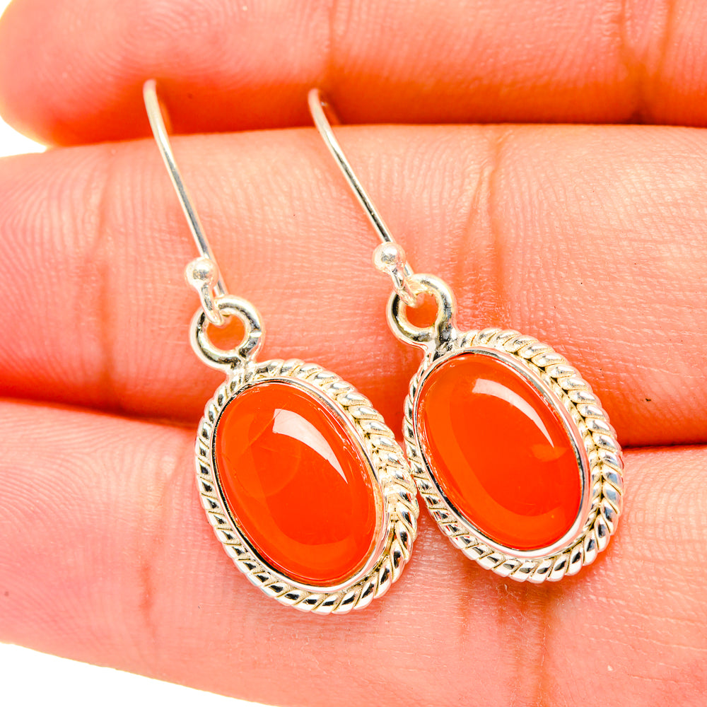 Carnelian Earrings handcrafted by Ana Silver Co - EARR419319