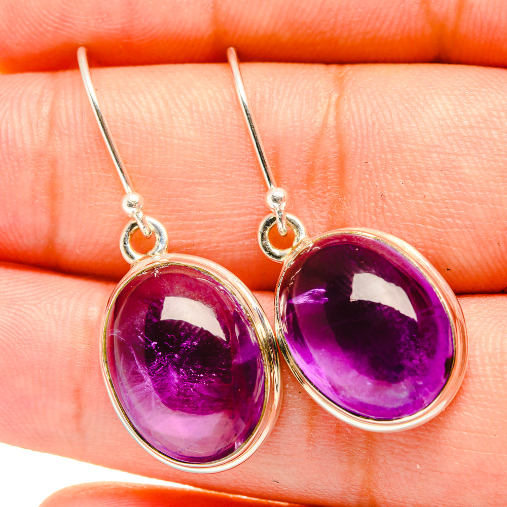 Amethyst Earrings handcrafted by Ana Silver Co - EARR419325