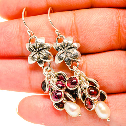 Garnet Earrings handcrafted by Ana Silver Co - EARR419330