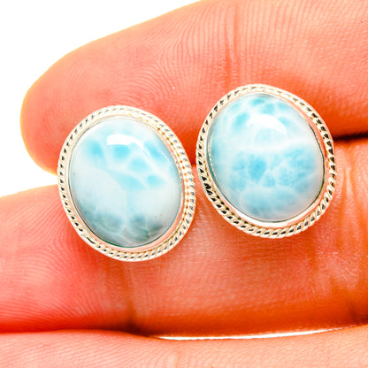 Larimar Earrings handcrafted by Ana Silver Co - EARR419336