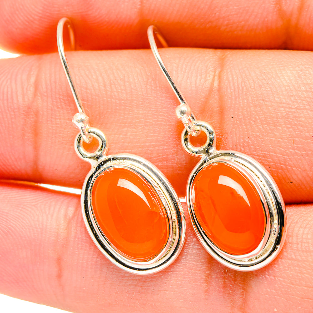 Carnelian Earrings handcrafted by Ana Silver Co - EARR419337