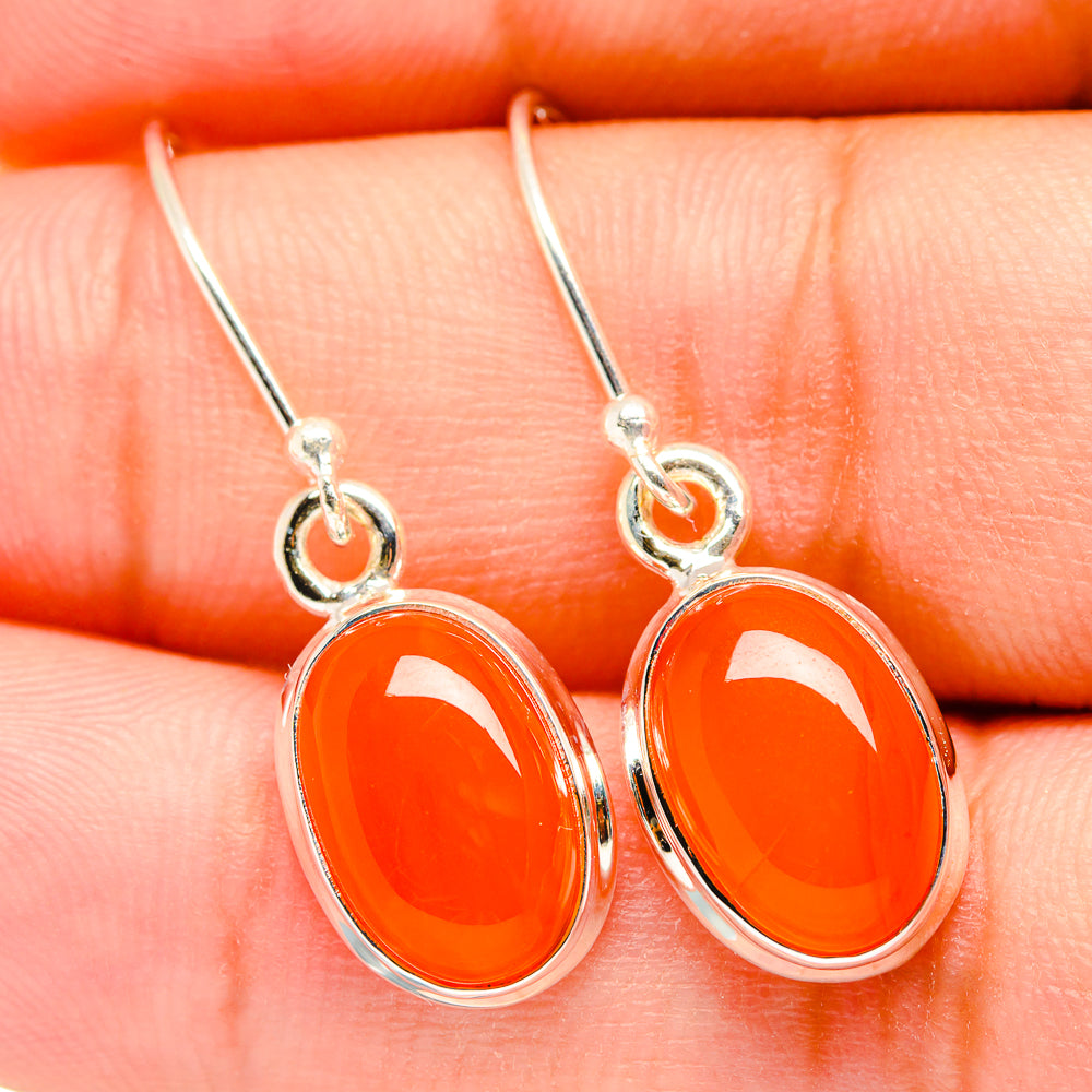 Carnelian Earrings handcrafted by Ana Silver Co - EARR419340