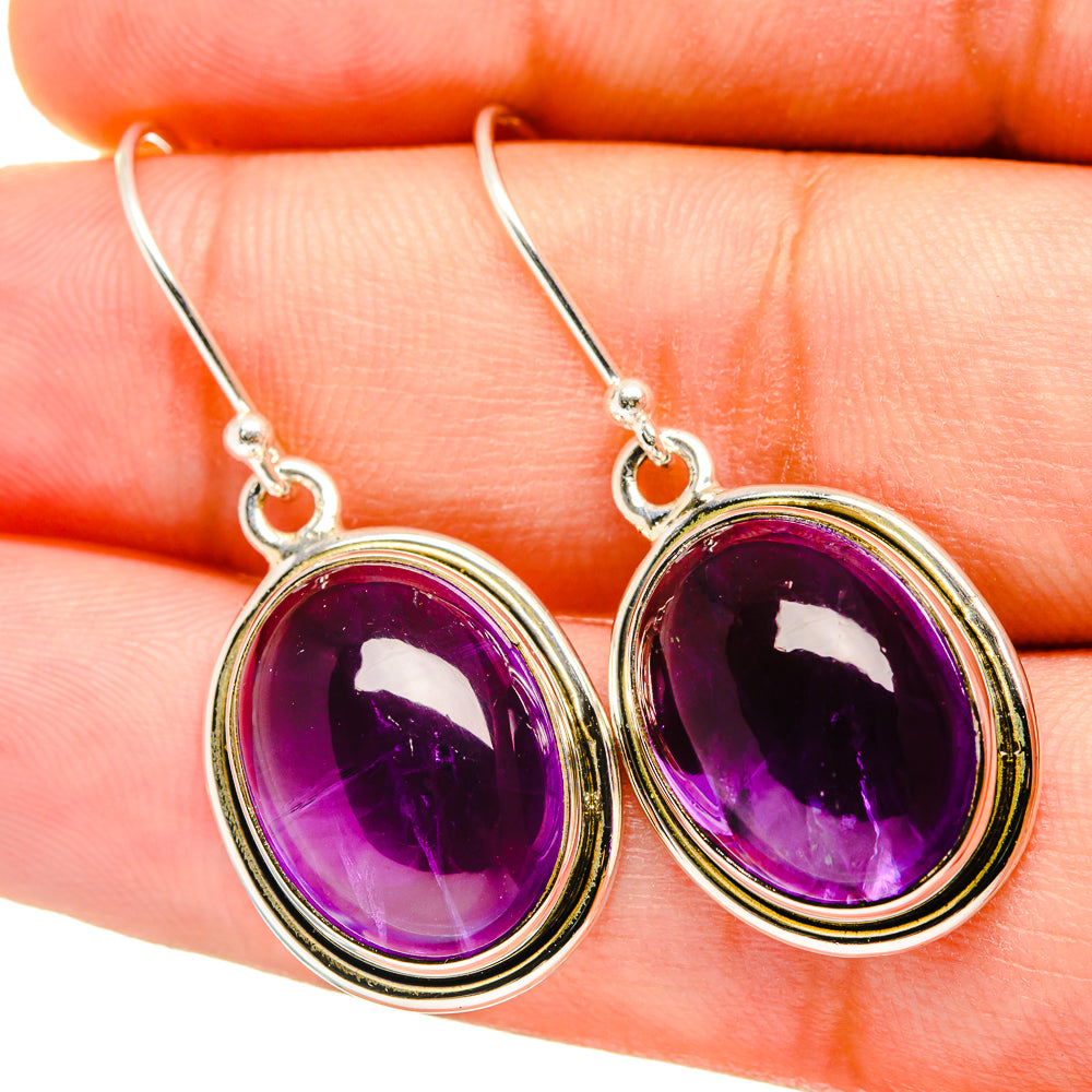 Amethyst Earrings handcrafted by Ana Silver Co - EARR419342